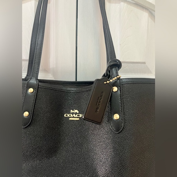 Coach Reversible Leather Tote - Picture 2 of 8